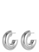 Lola Chunky Hoop Earring Accessories Jewellery Earrings Hoops Silver B...
