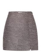D6Martinez Tweed Skirt Kort Skjørt Grey Dante6