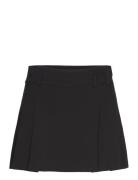 Pleated Mini-Skirt Kort Skjørt Black Mango