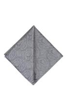 Paisley Silk Pocket Square Lommetørkle Grey Portia 1924
