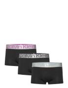 Low Rise Trunk 3Pk Boksershorts Black Calvin Klein