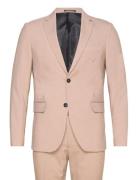 Plain Mens Suit - Normal Lenght Dress Beige Lindbergh