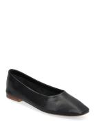 Leather Ballet Flats Ballerinasko Ballerinaer Black Mango