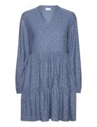 Vikawa L/S Dress/Su - Noos Kort Kjole Blue Vila