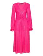 Dress Sequins Knelang Kjole Pink ROTATE Birger Christensen