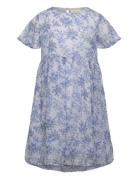 Dress Flower Dobby Dresses & Skirts Dresses Casual Dresses Short-sleev...