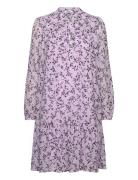 Dresses Light Woven Knelang Kjole Purple Esprit Casual
