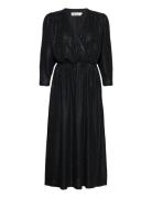 Flamekb Dress Knelang Kjole Black Karen By Simonsen