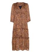 Nutmeg Dress Knelang Kjole Multi/patterned Second Female