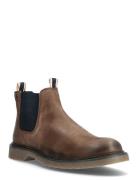 Jfwleyton Leather Støvletter Chelsea Boot Brown Jack & J S