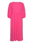 Marion Dress Knelang Kjole Pink Lollys Laundry