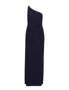 Jersey -Shoulder Gown Maxikjole Festkjole Blue Lauren Ralph Lauren