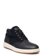 Waterproof Leather-Suede Sneaker Boot Høye Sneakers Black Polo Ralph L...