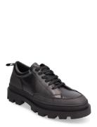 Tanner Leather Sneaker Lave Sneakers Black Les Deux