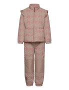 Thermal+ Frill Set Aop Outerwear Thermo Outerwear Thermo Sets Beige Mi...