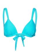 Flora Bikini Top Swimwear Bikinis Bikini Tops Triangle Bikinitops Blue...