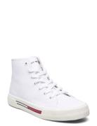 Tommy Jeans Mc Wmns Høye Sneakers White Tommy Hilfiger