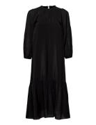 Poppyiw Dress Knelang Kjole Black InWear