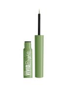 Vivid Brights Liquid Liner - Ghosted Green Eyeliner Sminke Nude NYX Pr...