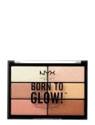 Born To Glow Highlighting Palette Highlighter Contour Sminke Beige NYX...