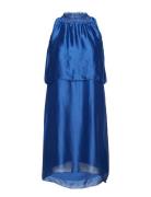 Dream Halter Dress Knelang Kjole Blue DESIGNERS, REMIX
