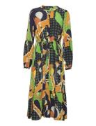 Nucasey Dress Knelang Kjole Multi/patterned Nümph
