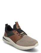 Mens Delson 3.0 - Cicada Lave Sneakers Brown Skechers