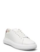 Cupsole Lace Up Leather Lave Sneakers White Calvin Klein