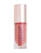 Revolution Shimmer Bomb Daydream Lipgloss Sminke Pink Makeup Revolutio...