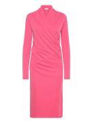 Alanoiw Wrap Dress Knelang Kjole Pink InWear