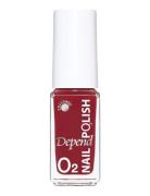 Minilack Oxygen Färg A742 Neglelakk Sminke Red Depend Cosmetic