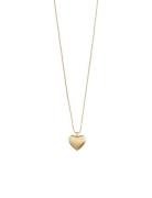 Sophia Recycled Heart Pendant Necklace Gold-Plated Accessories Jewelle...