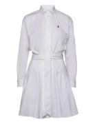 80/2 Mw Ctn Pw-Lsl-Dad Kort Kjole White Polo Ralph Lauren