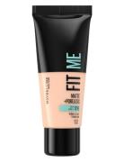 Maybelline New York Fit Me Matte + Poreless Foundation 102 Fair Ivory ...