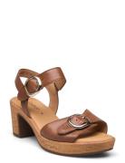 Ankle-Strap Sandal Sandal Med Hæl Brown Gabor