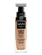 Can't Stop Won't Stop 24-Hours Foundation Foundation Sminke NYX Profes...