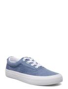 Keaton Washed Canvas Trainer Lave Sneakers Blue Polo Ralph Lauren