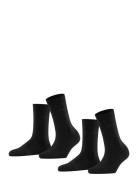 Basic Easy So 2P Lingerie Socks Regular Socks Black Esprit Socks