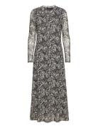 Slbriley Arine Dress Ls Knelang Kjole Multi/patterned Soaked In Luxury