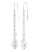 Willpower Pearl Earrings Øredobber Smykker Silver Pilgrim