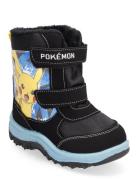 Pokemon Snowboot Vinterstøvletter Med Borrelås Black Pokemon