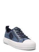 Evy Lace Up Lave Sneakers Blue Michael Kors