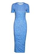 Enzoe Ss Dress Aop Bz 5329 Dresses T-shirt Dresses Blue Envii