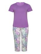 Bamboo Short-Sleeve Pj With Pirate Pyjamas Purple Lady Avenue