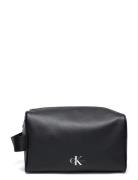 Monogram Soft Washbag Toalettveske Black Calvin Klein