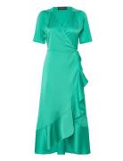 Slkarven Dress Knelang Kjole Green Soaked In Luxury