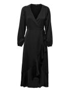 Slkarven Dress Ls Knelang Kjole Black Soaked In Luxury