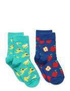 2-Pack Kids Fruit Socks Sokker Strømper Multi/patterned Happy Socks