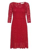Dress Knelang Kjole Red Rosemunde