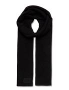 Knitted Logo Scarf Accessories Scarves Winter Scarves Black Superdry